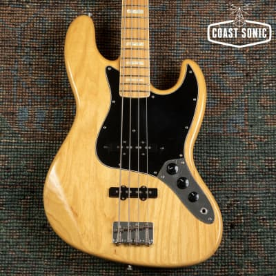 Fender Japan JB75 Jazz Bass Natural Black Block Inlay