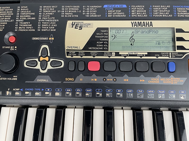 Yamaha PSR-195 Portatone 61-Key Electronic Keyboard Very Clean Tested