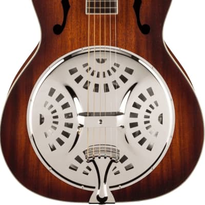 Fender PR-180E Resonator Guitar. Walnut Fingerboard, Aged Cognac Burst image 1
