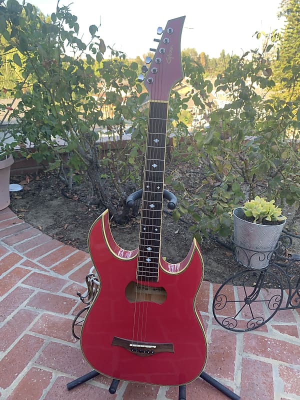 Gitano SF24CE Red acoustic/electric project Reverb