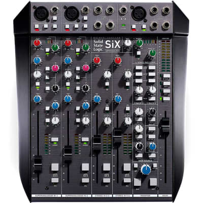 SSL SiX Six-Channel Small Format Desktop Mixer with Two SuperAnalogue Preamps image 1