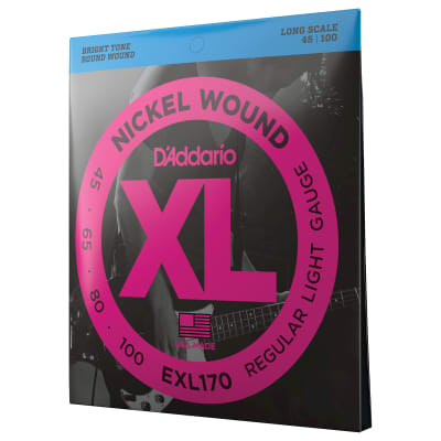 D'Addario EXL170 Nickel Wound Light Electric Bass Strings (45-100) image 3