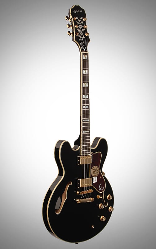 Epiphone Sheraton-II PRO Electric Guitar, Ebony | Reverb Epiphone Sheraton-II PRO Electric Guitar, Ebony | Reverb