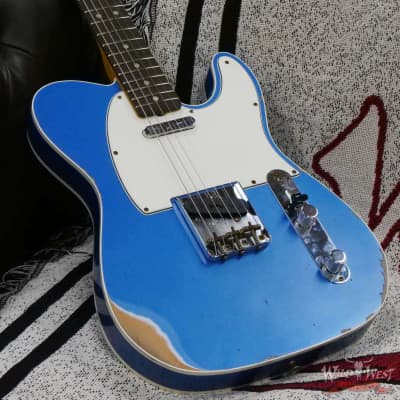 Fender Custom Shop 1962 Telecaster Custom Rosewood Slab Board Hand-Wound Pickups Relic Lake Placid Blue image 8