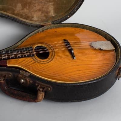 Gibson  Style A-1 Carved Top Mandolin (1910), ser. #9441, original black hard shell case. image 13