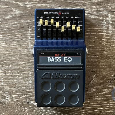 Maxon BE-01, Bass EQ, 8 Band, Made In Japan, 1980s (125282) Bass Effect Pedal image 1
