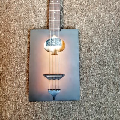 CASK Firkin Series Cigar Box 4-string Acoustic Guitar by JN Guitars, includes gig bag image 3