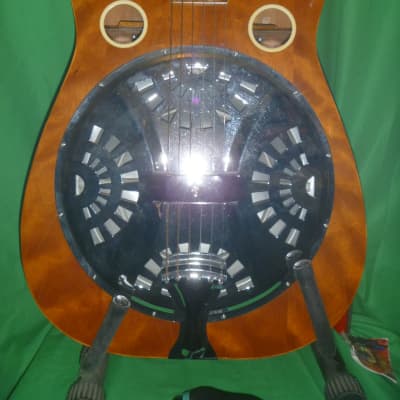 Lee Luthier built Resonator (Square Neck Six String) 2005 Lightly Flamed Maple image 6