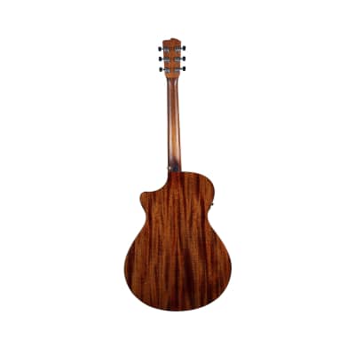 Breedlove Discovery S Concerto Edgeburst CE European Spruce African Mahogany Acoustic Electric Guitar (Natural Gloss) image 2