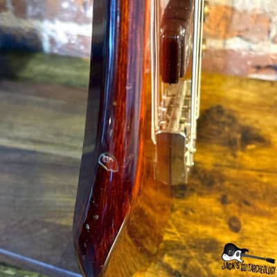 Ibanez Roadster II RS-900 Electric Bass w/ RetroVibe UK MM-Style Preamp & Pro Restoration (1978 - Oak Stain) image 7