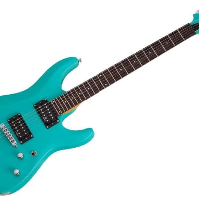 Schecter C-6 Deluxe 6-String Electric Guitar (Right-Hand, Satin Aqua) image 1