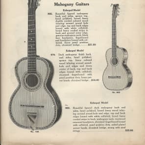 Lyon and Healy / Washburn Parlor Guitar Catalog Page 1920 image 1
