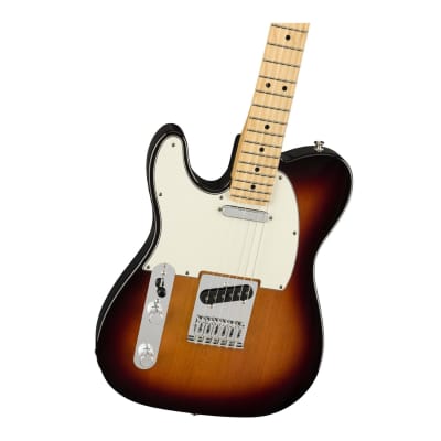 Fender Player Telecaster 6-String Electric Guitar (Left-Hand, 3-Color Sunburst) image 3