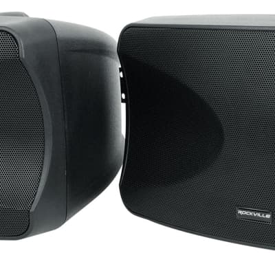 12) Rockville WET-44 PRO Dual 4" 4-Way Swivel 70V Commercial Speakers in Black image 4