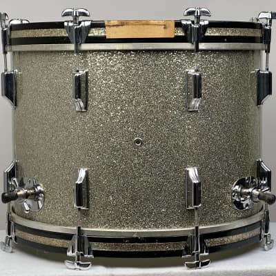 Rogers 22/20/12/13/16/5x14" VIDEO 60's Holiday Drum Set - Silver Sparkle Brockstein's Music image 12