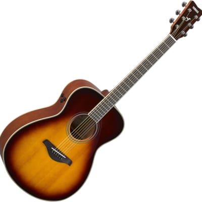 Yamaha FS-TA TransAcoustic Symphony Acoustic Electric Guitar, Brown Sunburst image 6