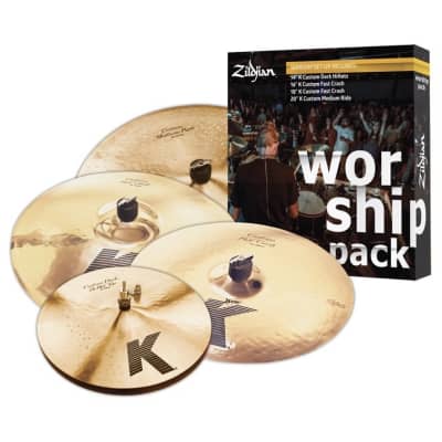 Zildjian KC0801W K Custom 5-Piece Worship Cymbal Pack, 14/16/18/20 image 1