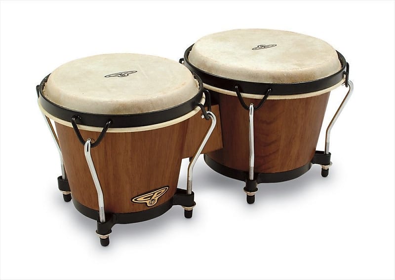LP Traditional Wood Bongos - Dark Wood image 1