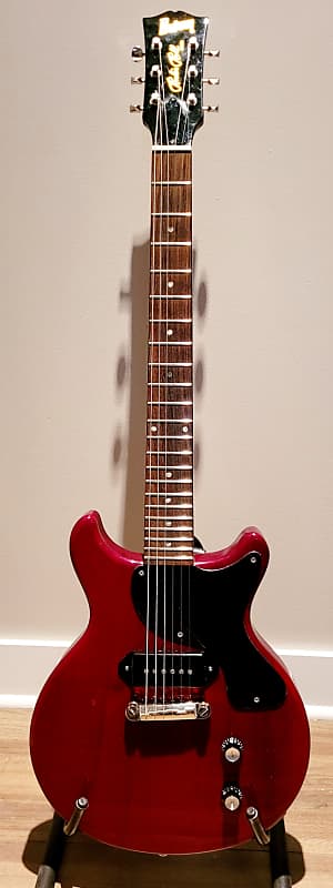 Burny Rock'n Roll Version [Les Paul Jr double cutaway] made in Japan,  1980's Cherry Red