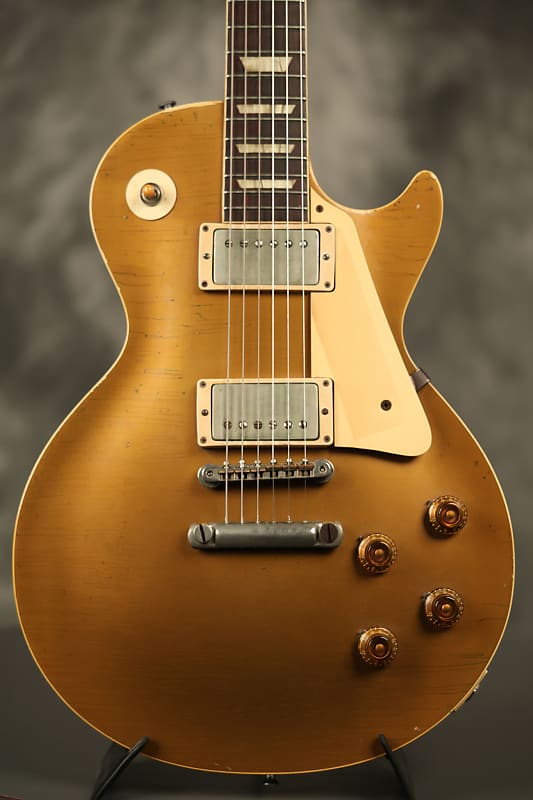 Les Paul 1957 Gold Top Bigsby スタイルジャパビン Gibson Custom 1957 Les Paul Gold Top with Bigsby - Antique Gold