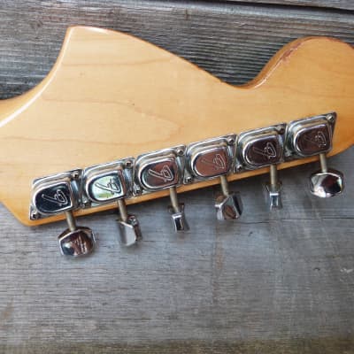 Fender stratocaster guitar neck 1975 with F tuners 1975 maple image 5