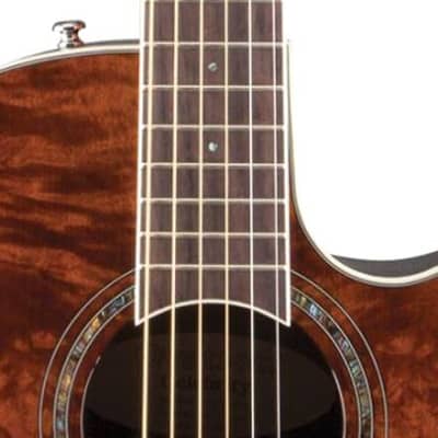Ovation Celebrity Plus Acoustic-Electric Guitar - Nutmeg Burled Maple image 3