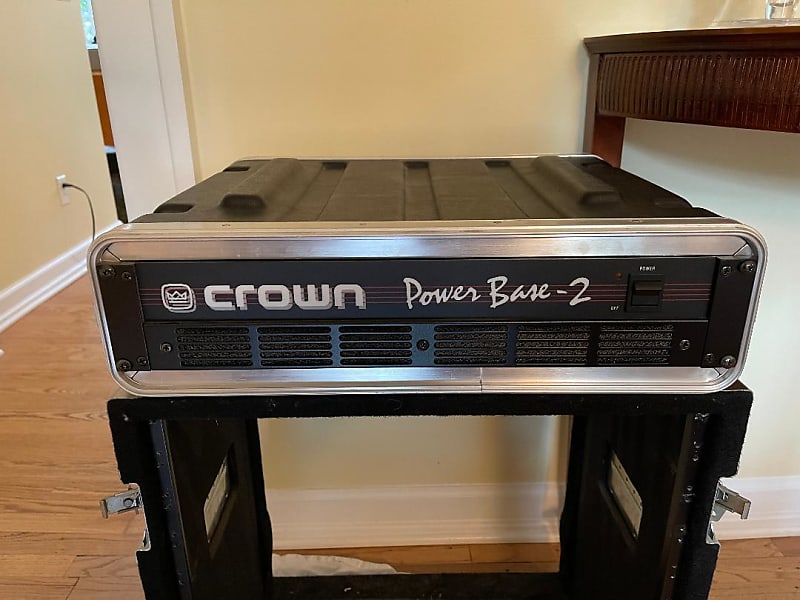 Crown Crown Power Base2 Amplifier 1991 Black & Silver Trim Reverb