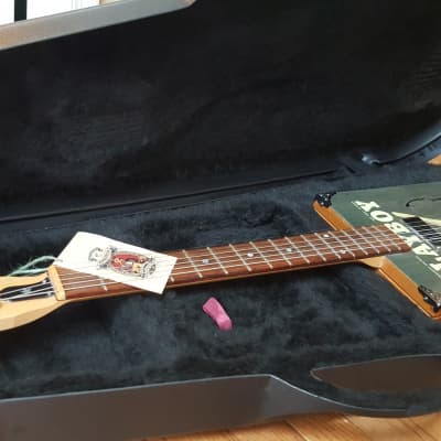 Final PRICE DROP - Daddy Mojo 6-String Cigar Box Guitar – Playboy Series with Hard Case image 15