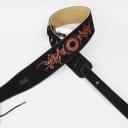 Levys MS26E-005 2 1/2" Suede Embroidered Guitar Strap