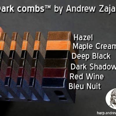 Andrew Zajac Custom Harmonica Comb for Hohner Golden Melody in Dark Shadow