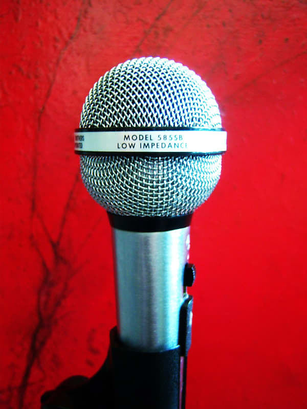 Vintage 1970's Shure 585SB dynamic microphone Low Z Satin