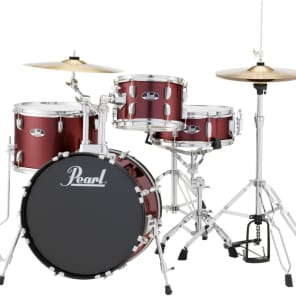 Pearl Roadshow RS584C/C 4-piece Complete Drum Set with Cymbals - Wine Red image 2