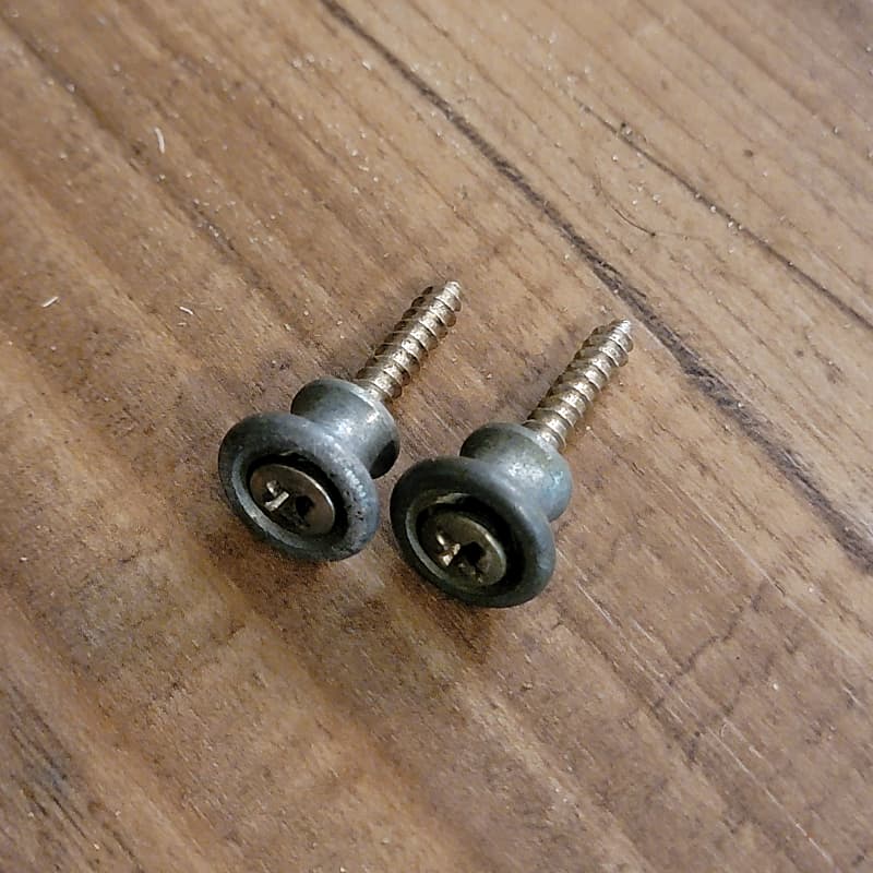 Vintage 1975 Gibson Guitar Strap Buttons And Screws Original Reverb
