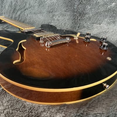Samick セミアコギター EG1935HS/T 虎目ボディ ハードケース付！ Samick EG-1935 80s | Reverb