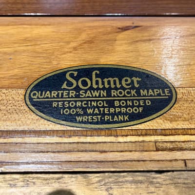 Sohmer & Co. Model 45SK 45" Satin Walnut Console Piano c1968 #166904 image 10