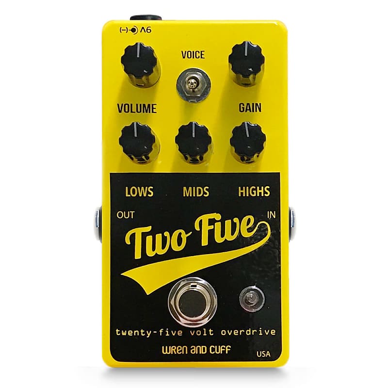 Wren and Cuff Two-Five 25V OD Overdrive Effects Pedal