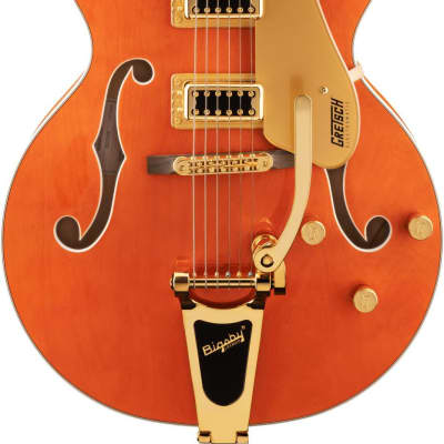 Gretsch G5422TG Electromatic Classic Hollowbody Double-Cut Electric Guitar with Bigsby - Orange Stain image 1