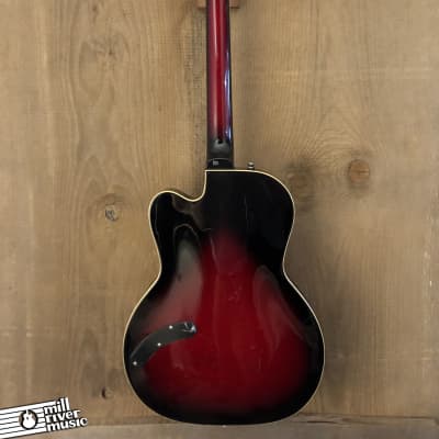 Eastwood Airline Roy Smeck RS-I Electric Guitar Flame Maple Redburst image 4