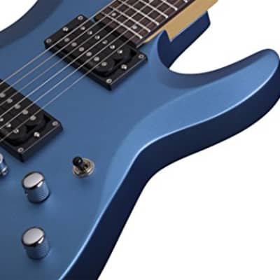 Schecter C-6 Deluxe Electric Guitar, Satin Metallic Light Blue, 431 image 17