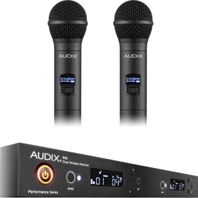 Audix AP42 OM5 Dual Handheld Wireless Microphone System- A Band image 1