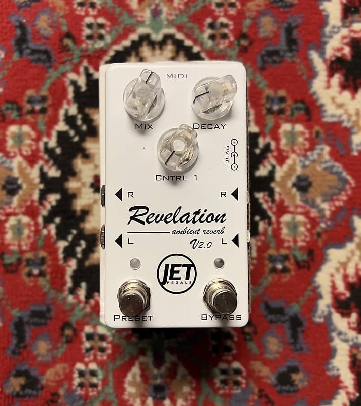 Jet Pedals Revelation V2 MIDI White Reverb