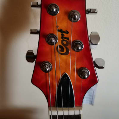 Cort M Custom Cherry Red Sunburst Electric Guitar image 2