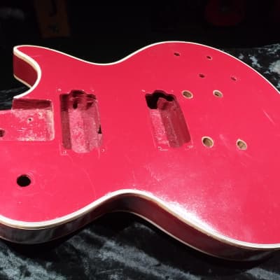 Bentley Red  Les Paul Bolt on Body 70s Japan Project Needs Work image 5