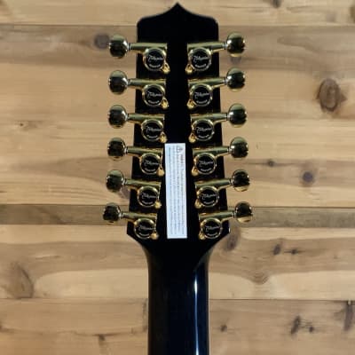 Takamine TSP158C-12 12-String Acoustic Guitar- See Thru Black Gloss image 6