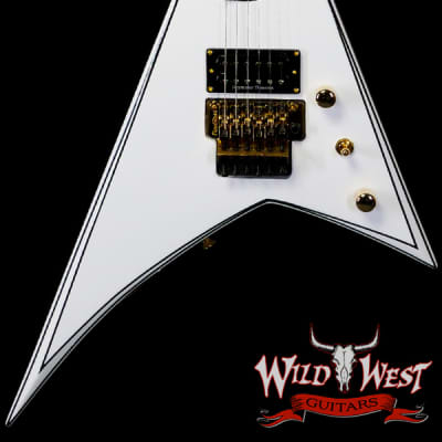 Jackson Concept Series Rhoads RR24 HS Ebony Fingerboard White with Black Pinstripes for sale