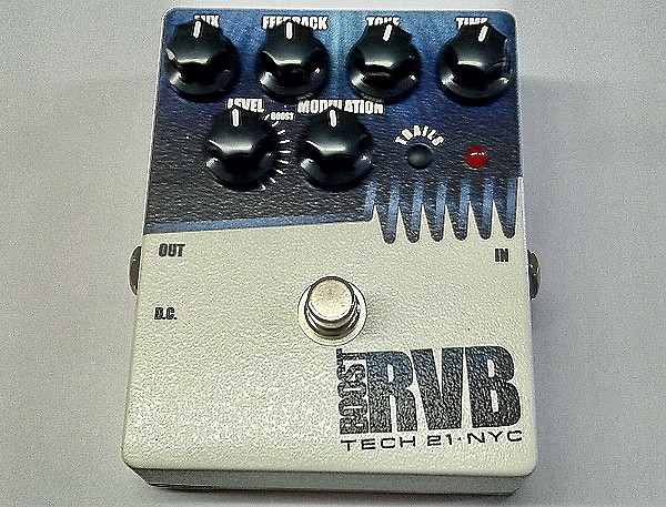 Tech 21 RVB-T Boost R.V.B. with Trails Analog Reverb Guitar