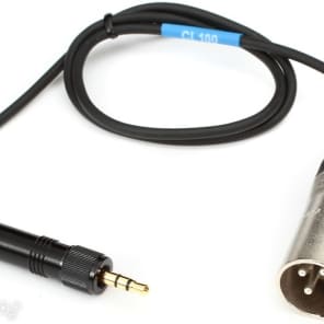Sennheiser CL100 3.5mm TRS Male to XLR Male Unbalanced Cable - 2 foot image 2