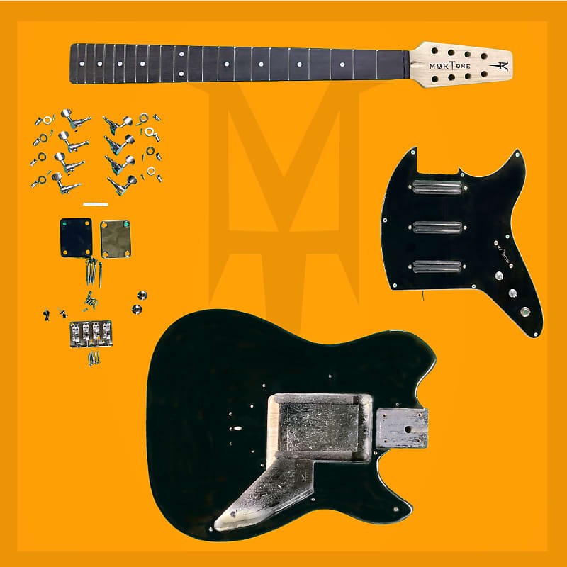 Complete Electric Mando or Bouzouki Build Kit (MT38K) Black Reverb