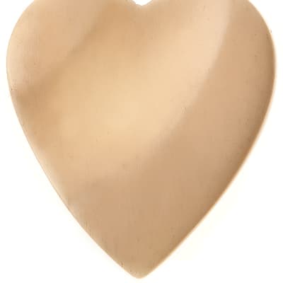W4M Bone Luxury Guitar Pick - Heart Shape - Right Hand - Dimple Thumb - Groove Index 2015 image 2