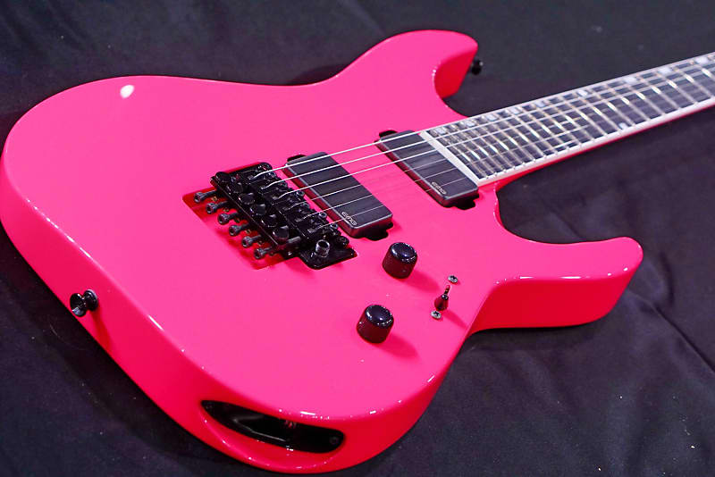 ESP Original M-II ctm Neon Pink hiendguitar Limited run | Reverb 